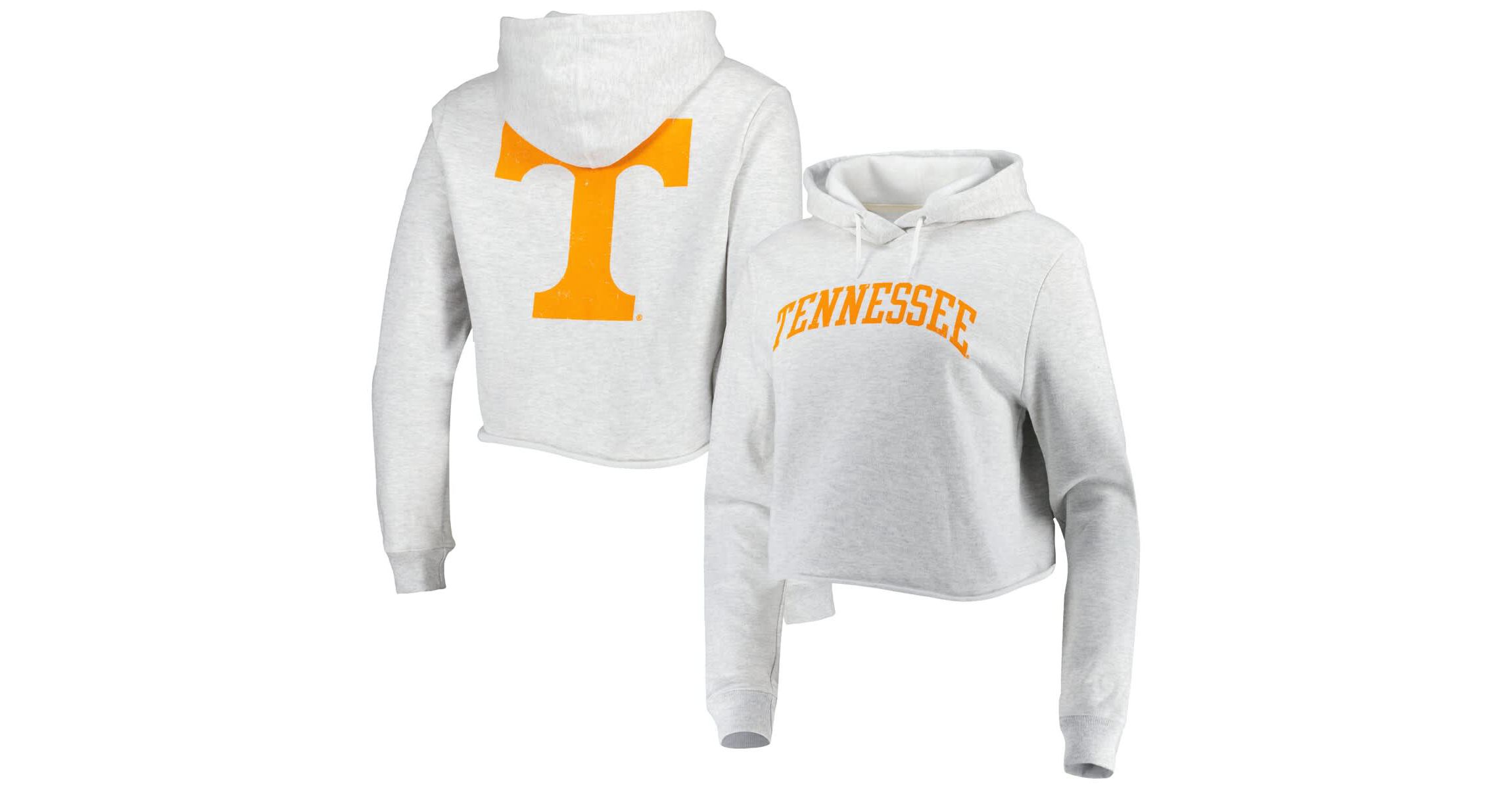 NCAA Tennessee Volunteers 2-Hit 1636 Cropped Pullover Hoodie
