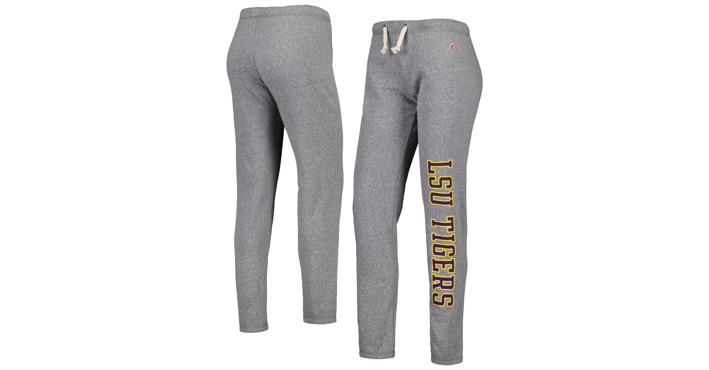 NCAA Heather LSU Tigers Victory Springs Tri-Blend Jogger Pants
