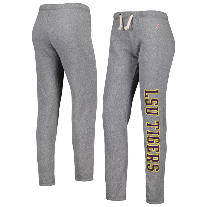 NCAA Heather LSU Tigers Victory Springs Tri-Blend Jogger Pants