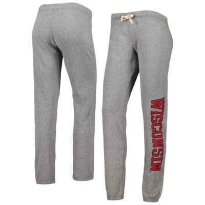NCAA Heather Wisconsin Badgers Victory Springs Tri-Blend Jogger Pants
