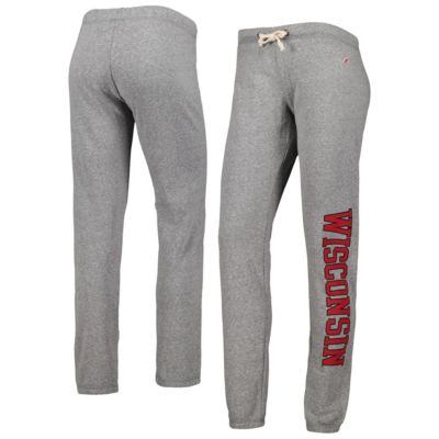 NCAA Heather Wisconsin Badgers Victory Springs Tri-Blend Jogger Pants