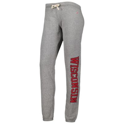 NCAA Heather Wisconsin Badgers Victory Springs Tri-Blend Jogger Pants