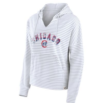 MLB Fanatics Chicago Cubs Striped Arch Pullover Hoodie