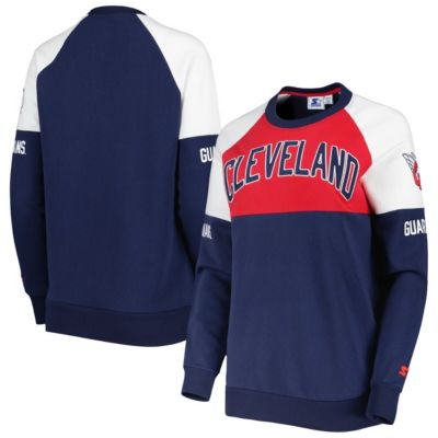 MLB Cleveland Guardians Baseline Raglan Pullover Sweatshirt