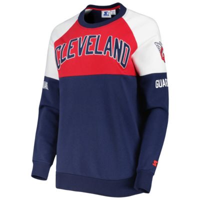 MLB Cleveland Guardians Baseline Raglan Pullover Sweatshirt