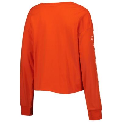 NCAA Clemson Tigers Parkway II Cropped Long Sleeve T-Shirt