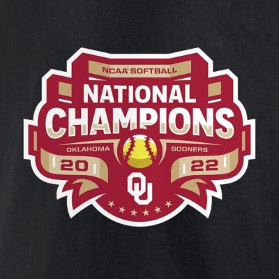 NCAA Fanatics Oklahoma Sooners 2022 NCAA Softball NCAA World Series s Strike V-Neck T-Shirt