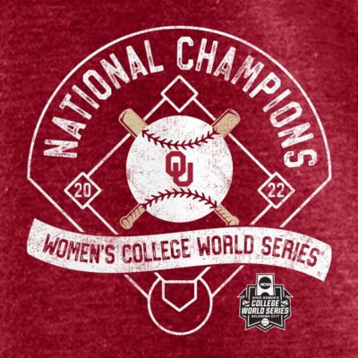 NCAA Fanatics ed Oklahoma Sooners 2022 NCAA Softball NCAA World Series s Slide Schedule T-Shirt