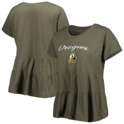 NCAA Oregon Ducks Willow Ruffle-Bottom T-Shirt