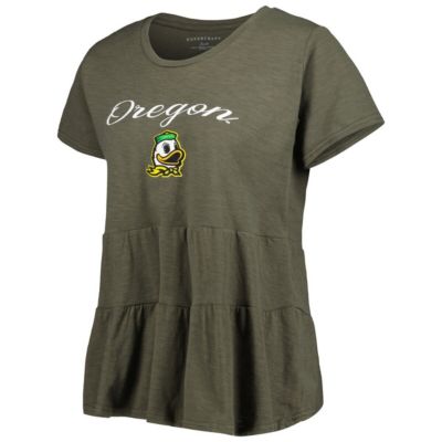 NCAA Oregon Ducks Willow Ruffle-Bottom T-Shirt