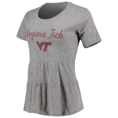 NCAA Virginia Tech Hokies Willow Ruffle-Bottom T-Shirt