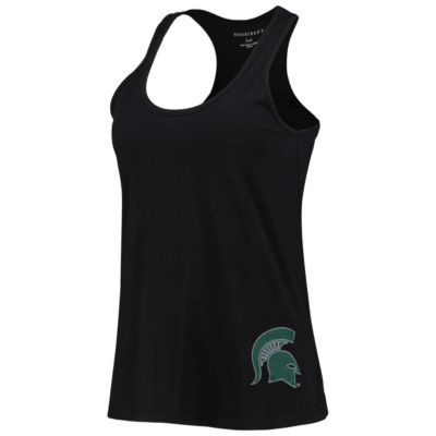 NCAA Michigan State Spartans Charm 2.0 Scoop Neck Open Back Racerback Tank Top