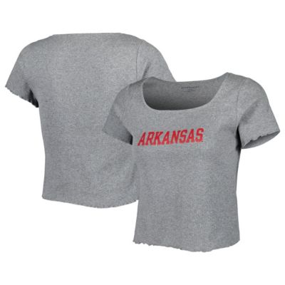 NCAA Arkansas Razorbacks Baby Rib Lettuce-Edge Trim T-Shirt