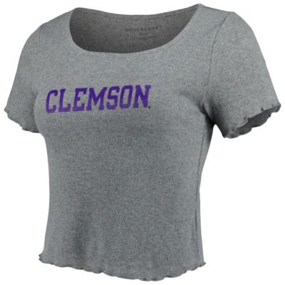 NCAA Clemson Tigers Baby Rib Lettuce-Edge Trim T-Shirt