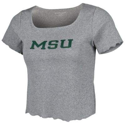 NCAA Michigan State Spartans Baby Rib Lettuce-Edge Trim T-Shirt