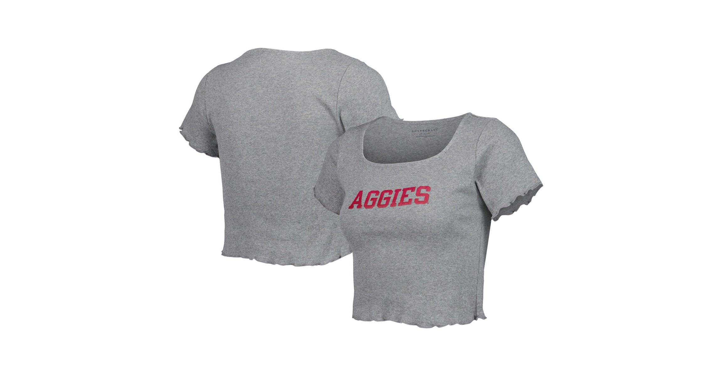NCAA Texas A&M Aggies Baby Rib Lettuce-Edge Trim T-Shirt