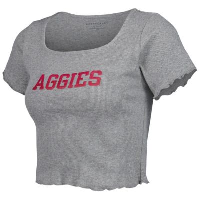 NCAA Texas A&M Aggies Baby Rib Lettuce-Edge Trim T-Shirt