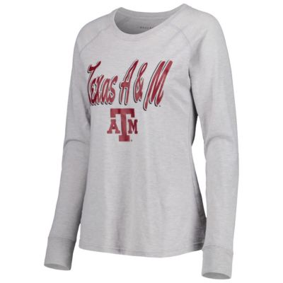 NCAA Texas A&M Aggies Payton Elbow Patch Slub Raglan Long Sleeve T-Shirt