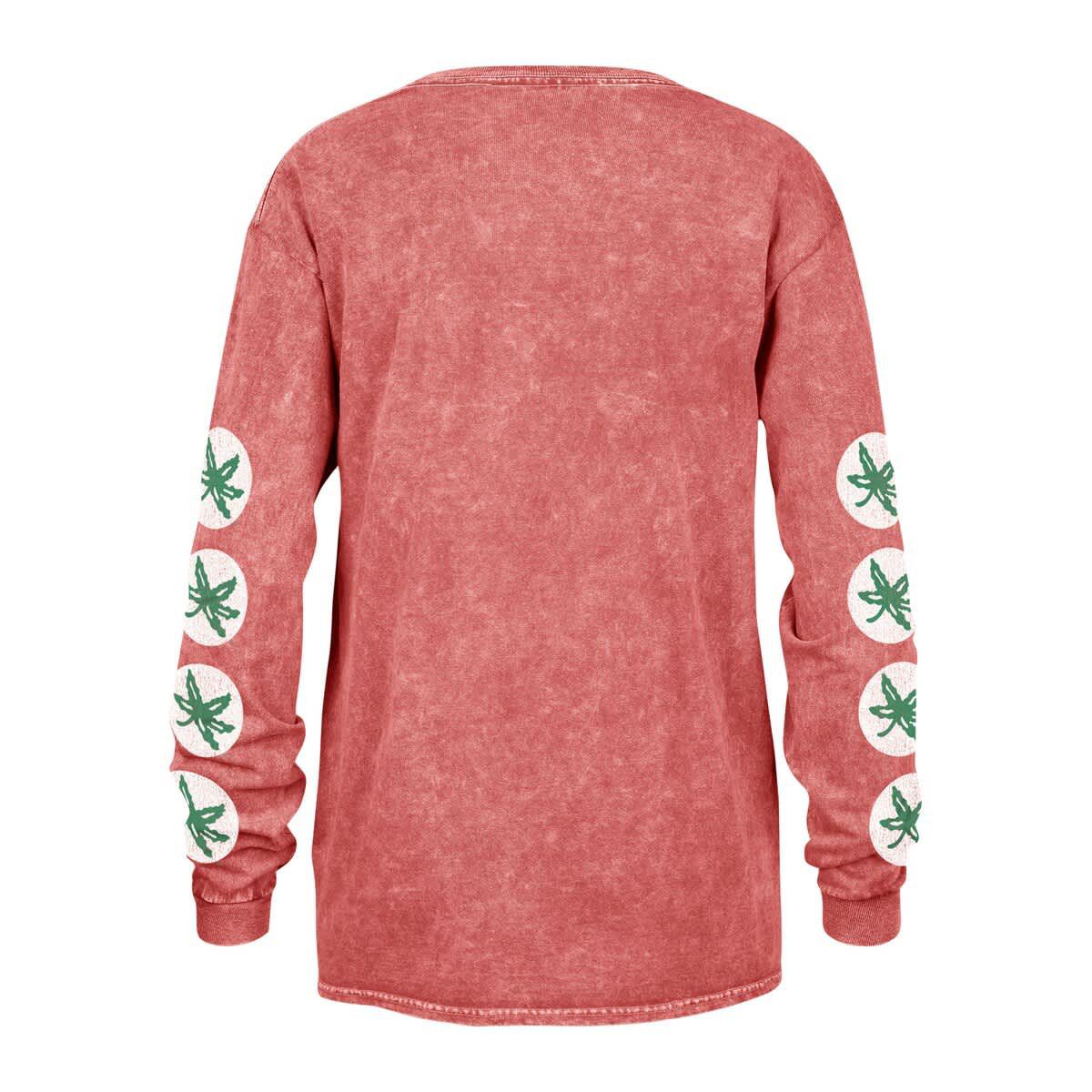 NCAA Ohio State Buckeyes Vintage Tubular Boyfriend Long Sleeve T-Shirt