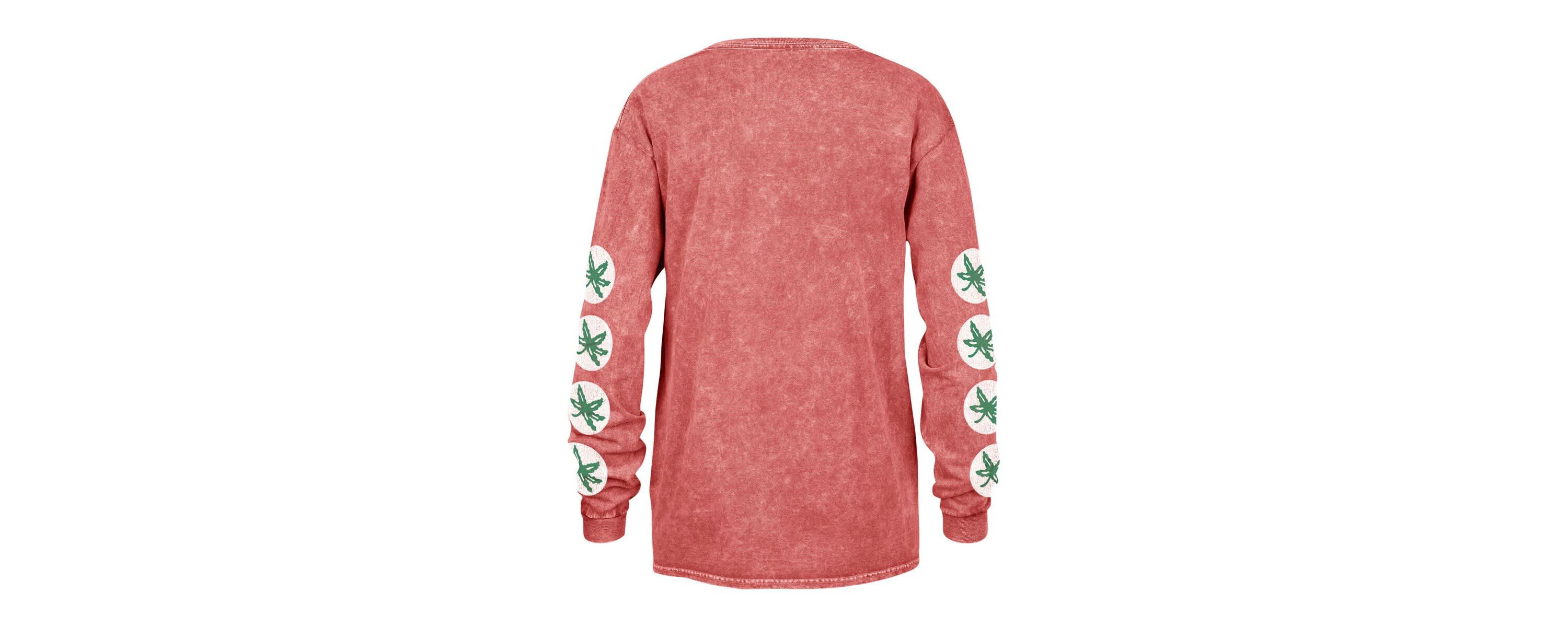 NCAA Ohio State Buckeyes Vintage Tubular Boyfriend Long Sleeve T-Shirt