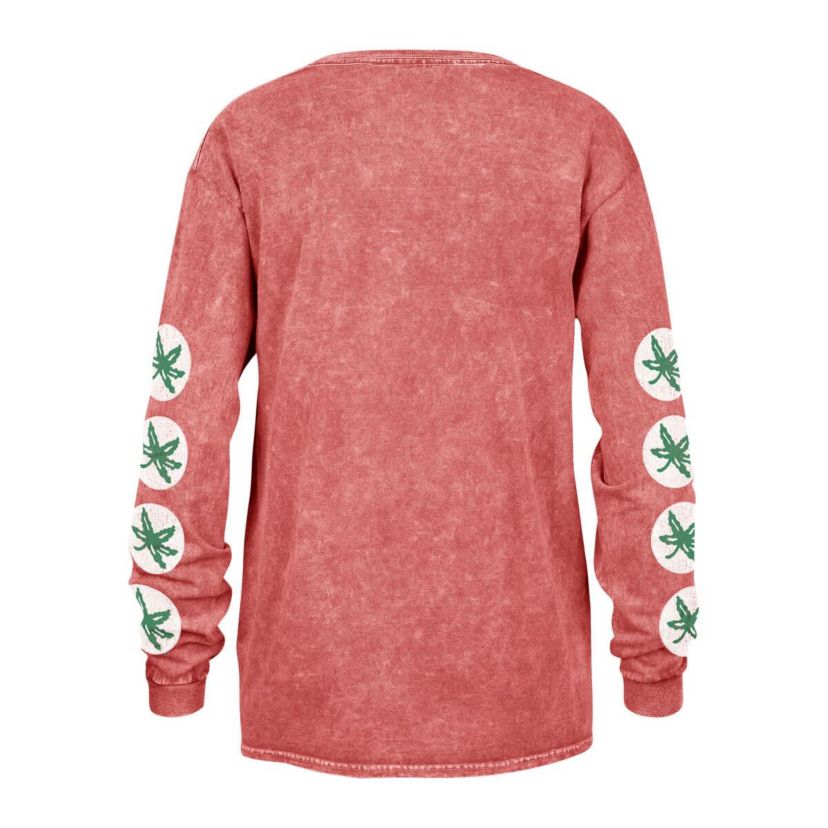 NCAA Ohio State Buckeyes Vintage Tubular Boyfriend Long Sleeve T-Shirt
