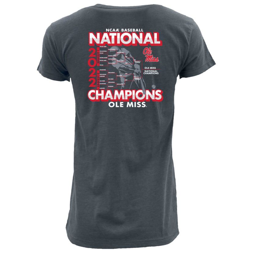 NCAA ed Ole Miss Rebels 2022 NCAA Baseball NCAA World Series s Schedule T-Shirt