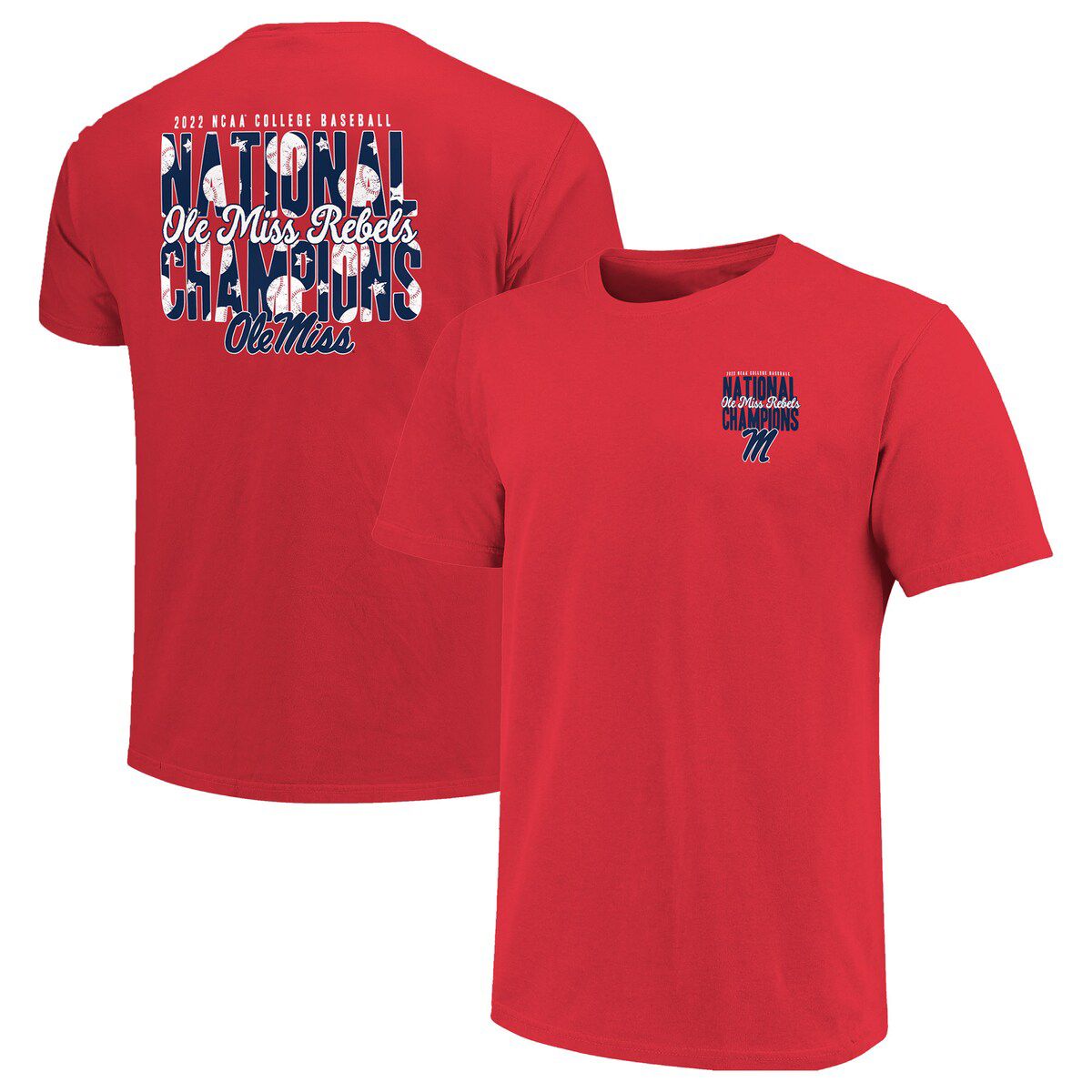 NCAA Ole Miss Rebels 2022 NCAA Baseball NCAA World Series s 2-Hit T-Shirt
