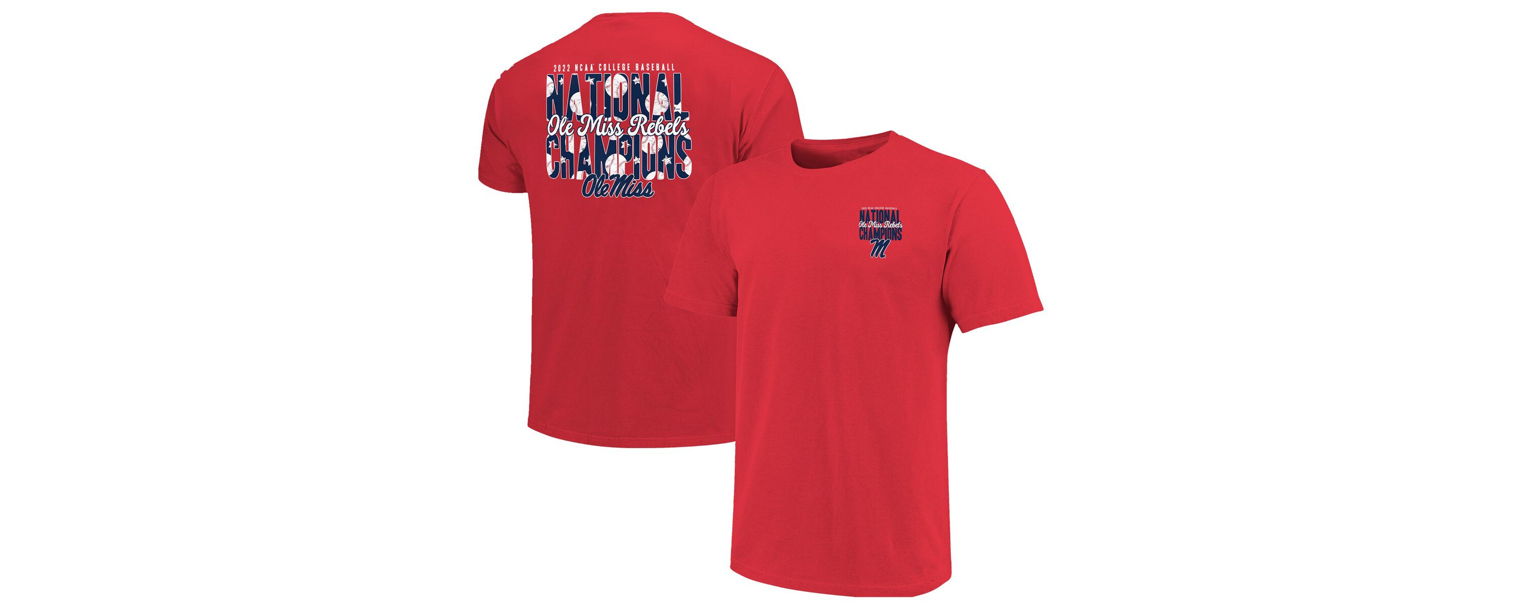 NCAA Ole Miss Rebels 2022 NCAA Baseball NCAA World Series s 2-Hit T-Shirt