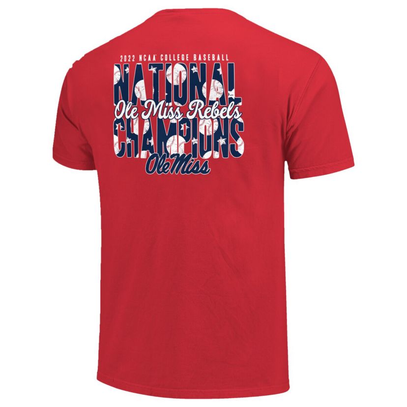 NCAA Ole Miss Rebels 2022 NCAA Baseball NCAA World Series s 2-Hit T-Shirt