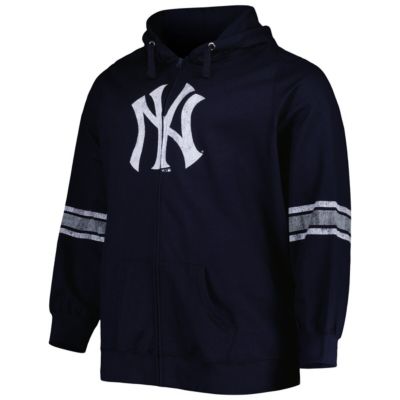 MLB New York Yankees Plus Size Front Logo Full-Zip Hoodie