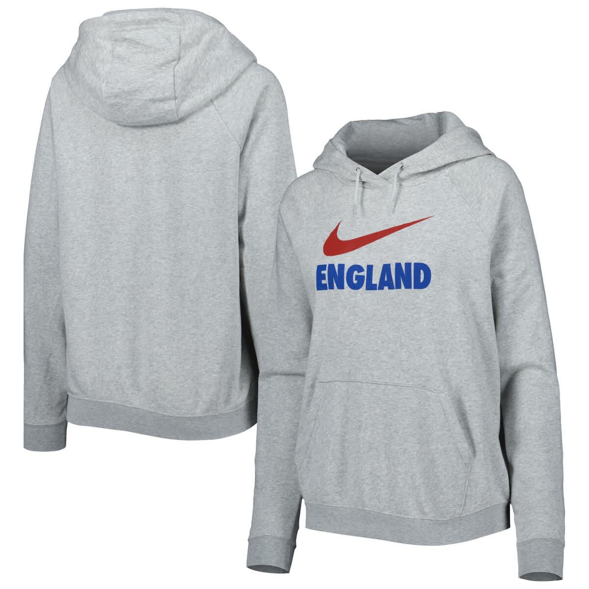 Soccer National Teams Nike England National Team Lockup Varsity Fleece Raglan Pullover Hoodie