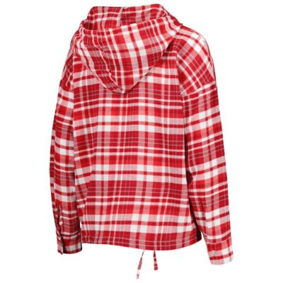 NCAA Oklahoma Sooners Mainstay Lightweight Flannel Plaid Pullover Hoodie