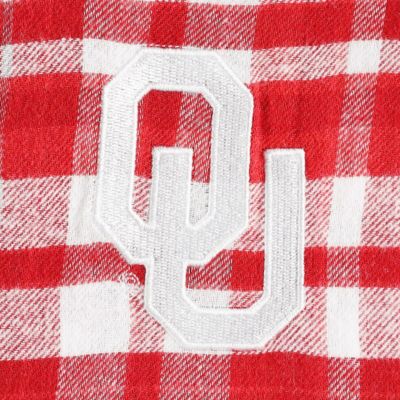 NCAA Oklahoma Sooners Mainstay Lightweight Flannel Plaid Pullover Hoodie