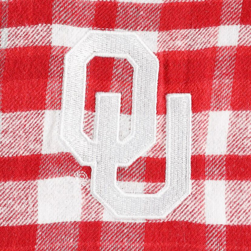 NCAA Oklahoma Sooners Mainstay Lightweight Flannel Plaid Pullover Hoodie