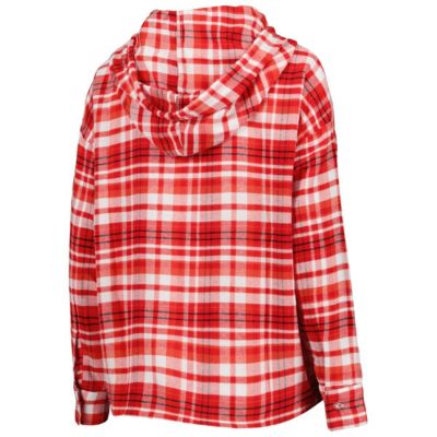 NCAA Maryland Terrapins Mainstay Lightweight Flannel Plaid Pullover Hoodie