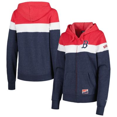 Boston Red Sox MLB Colorblock Full-Zip Hoodie Jacket