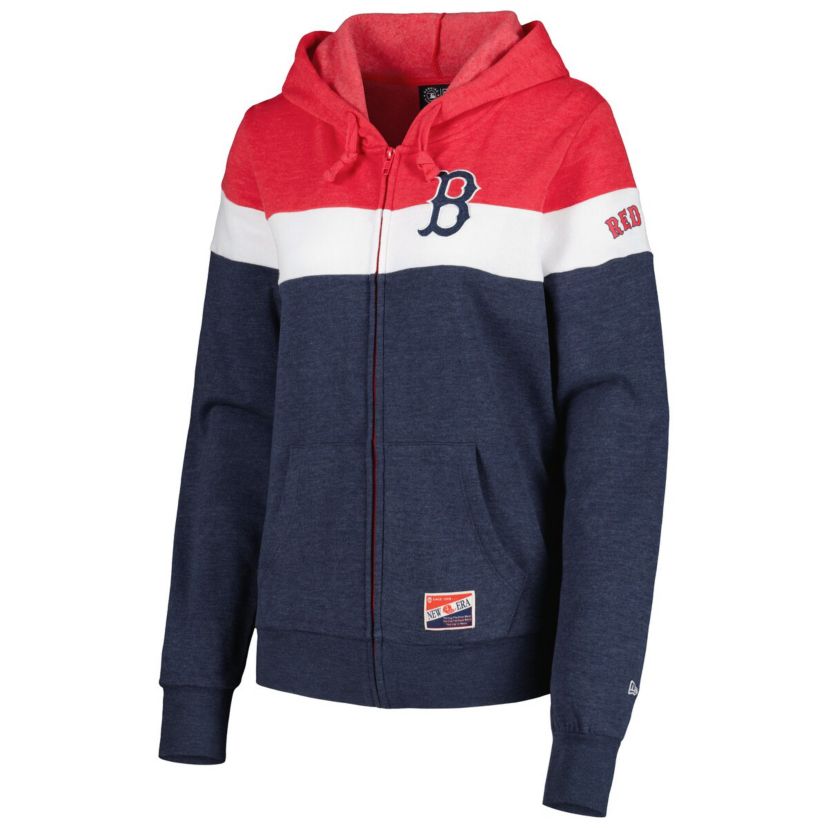 Boston Red Sox MLB Boston Sox Colorblock Full-Zip Hoodie Jacket