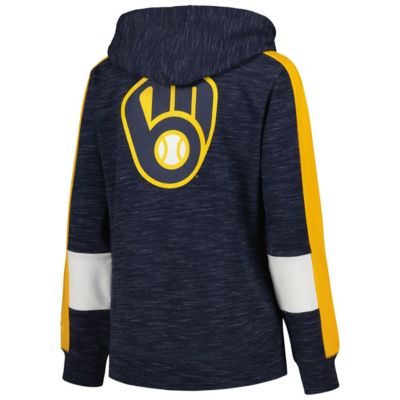 MLB Milwaukee Brewers Colorblock Full-Zip Hoodie