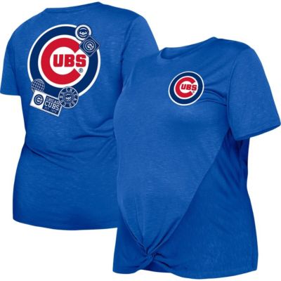 MLB Chicago Cubs Plus Two-Hit Front Knot T-Shirt