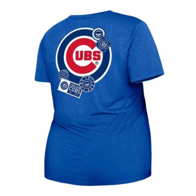 MLB Chicago Cubs Plus Two-Hit Front Knot T-Shirt
