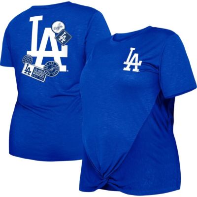 MLB Los Angeles Dodgers Plus Two-Hit Front Knot T-Shirt