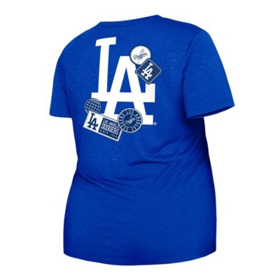 MLB Los Angeles Dodgers Plus Two-Hit Front Knot T-Shirt