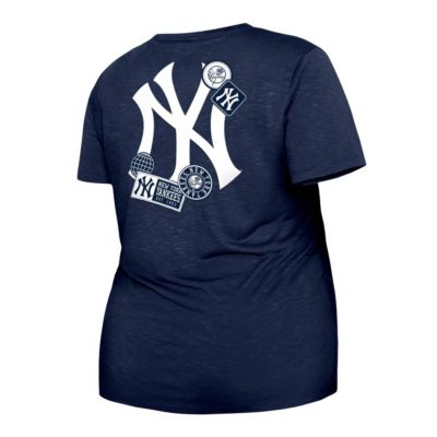 MLB New York Yankees Plus Two-Hit Front Knot T-Shirt