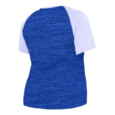 MLB Los Angeles Dodgers Plus Space Dye Raglan V-Neck T-Shirt