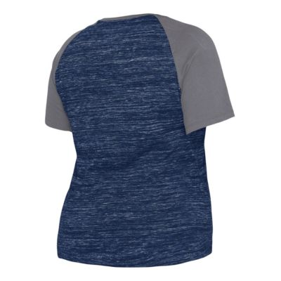MLB New York Yankees Plus Space Dye Raglan V-Neck T-Shirt
