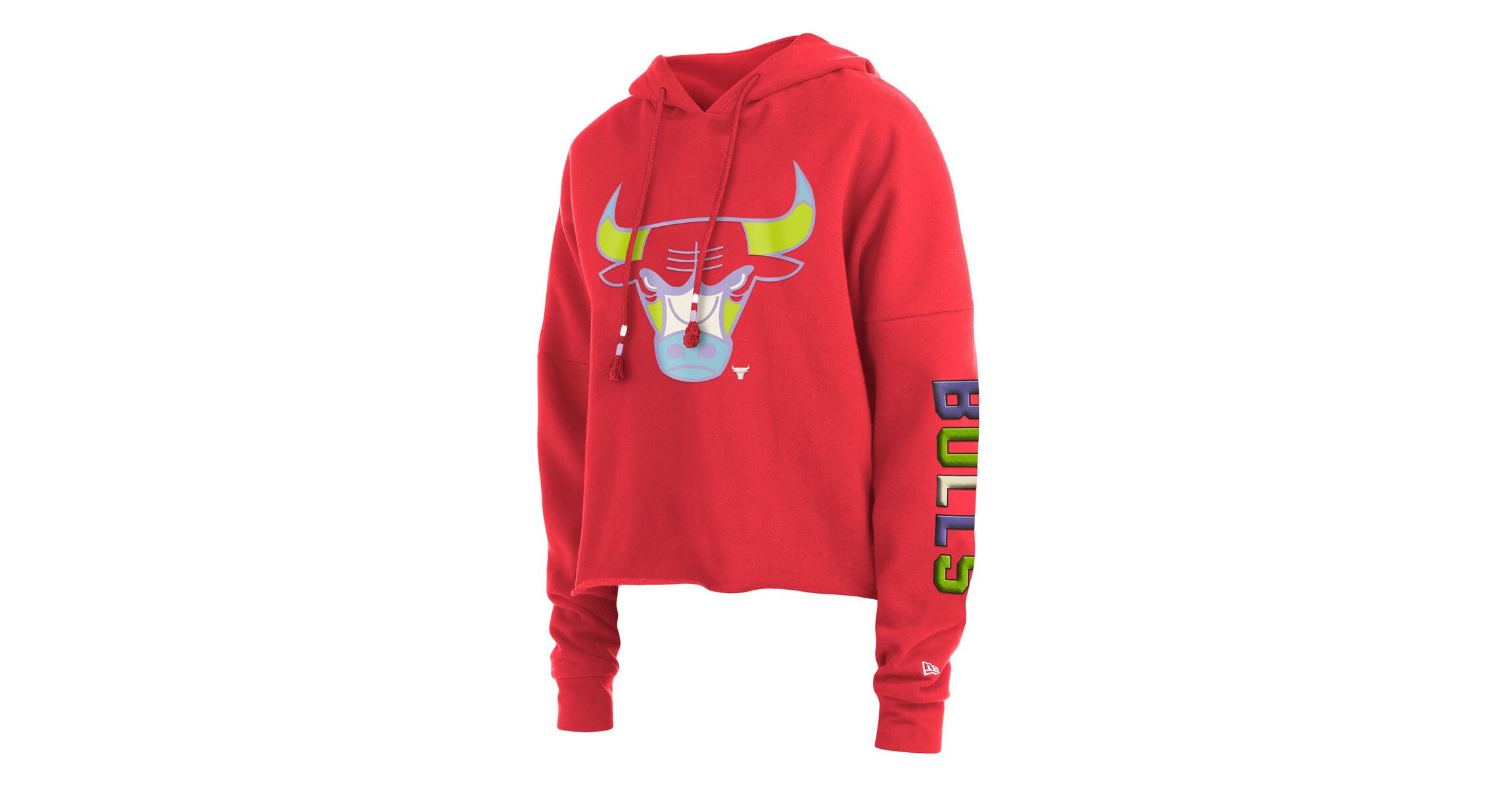 NBA Chicago Bulls Color Pack Cropped Top Pullover Hoodie