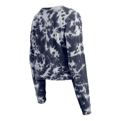 MLB Houston Astros Tie-Dye Cropped Long Sleeve T-Shirt