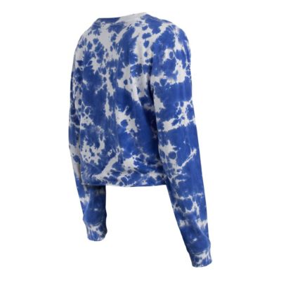 MLB Los Angeles Dodgers Tie-Dye Cropped Long Sleeve T-Shirt