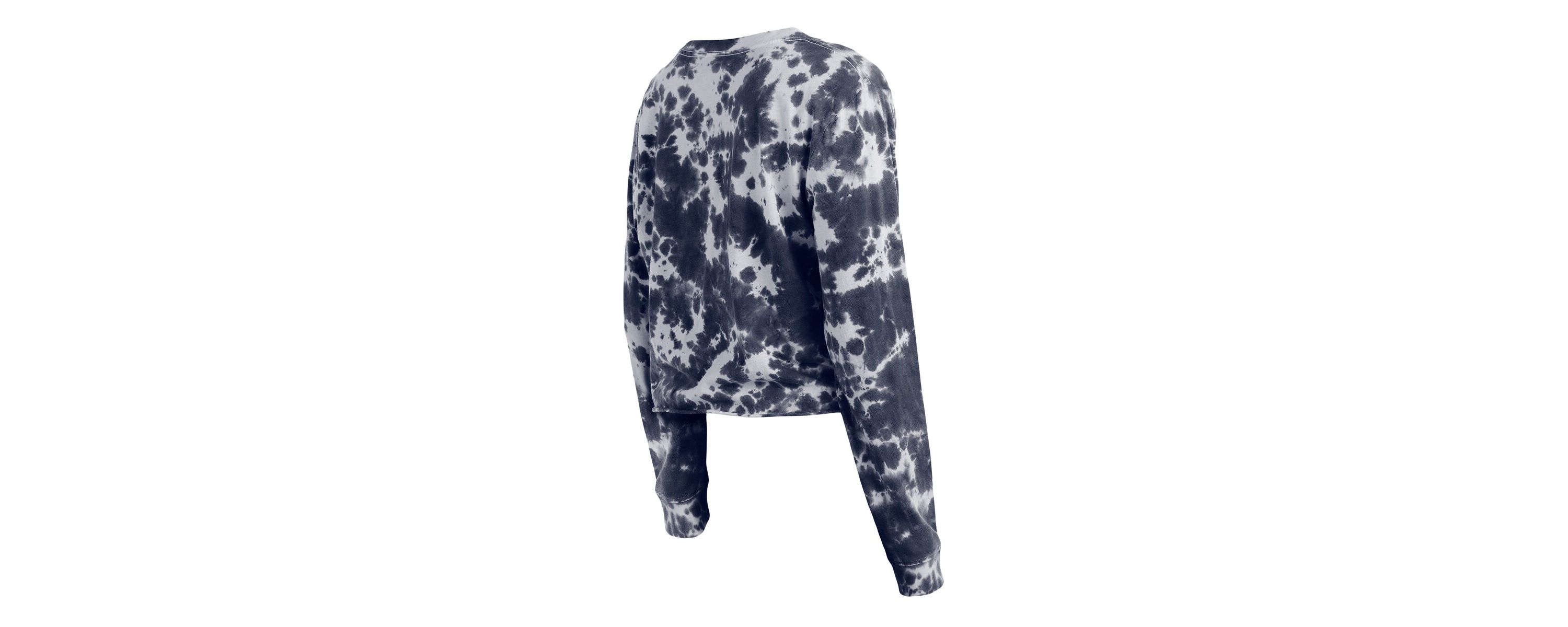 MLB Washington Nationals Tie-Dye Cropped Long Sleeve T-Shirt