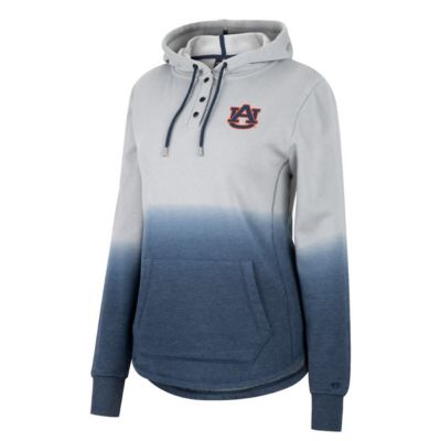 NCAA Auburn Tigers Aurelia Dip-Dye Quarter-Snap Pullover Hoodie